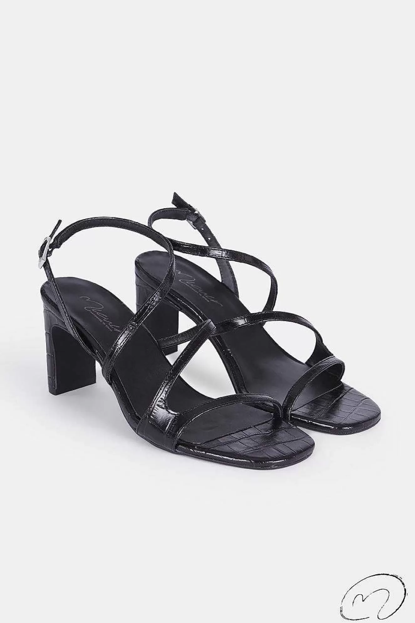 Mujer MICUIR Genara Coco Negro 7Cm